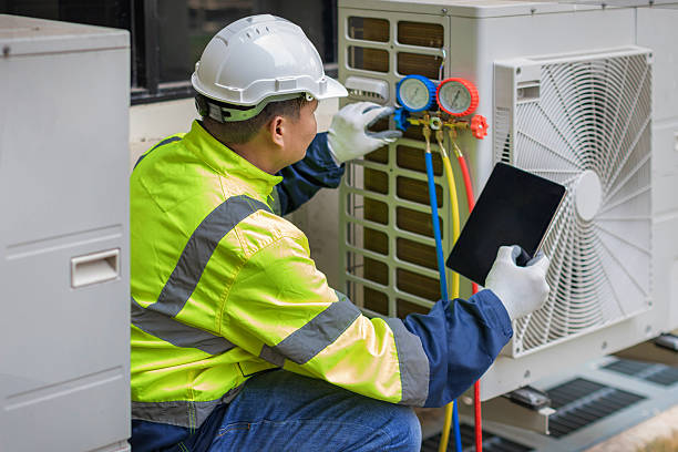 Professional Hvac technician working in Sheppton, PA